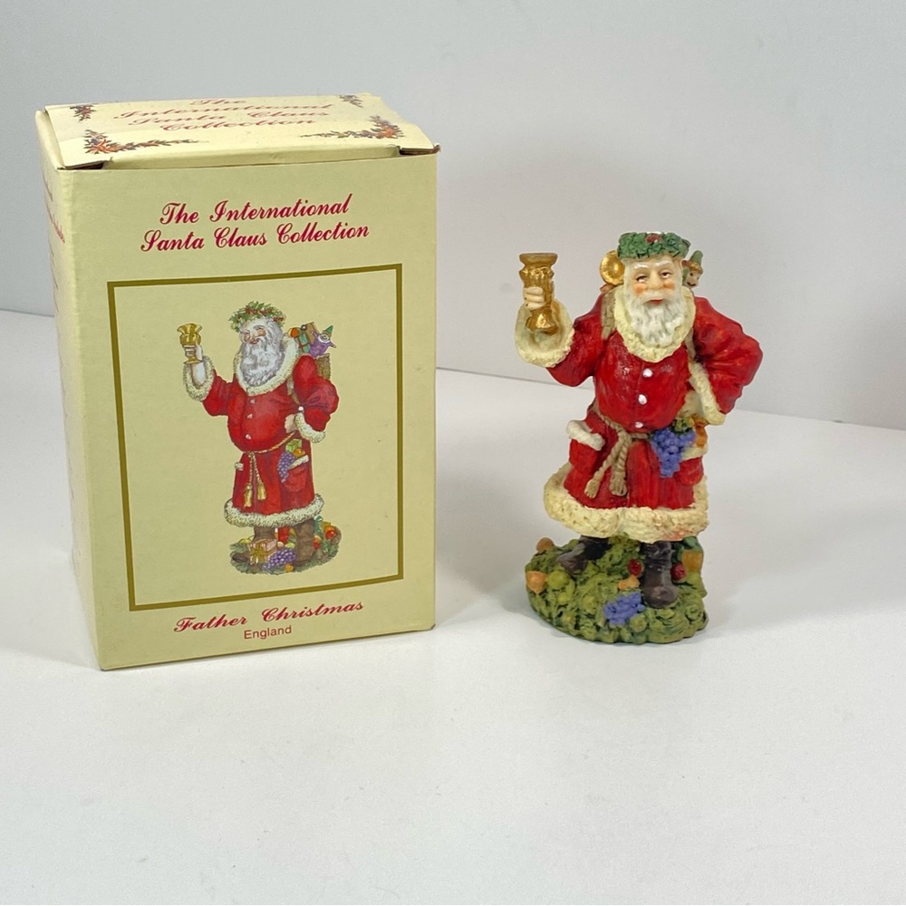 International Santa Claus Father Christmas Toys Lamp Figurine Christmas 1992